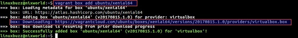 Download-Vagrant-Image-xenial64