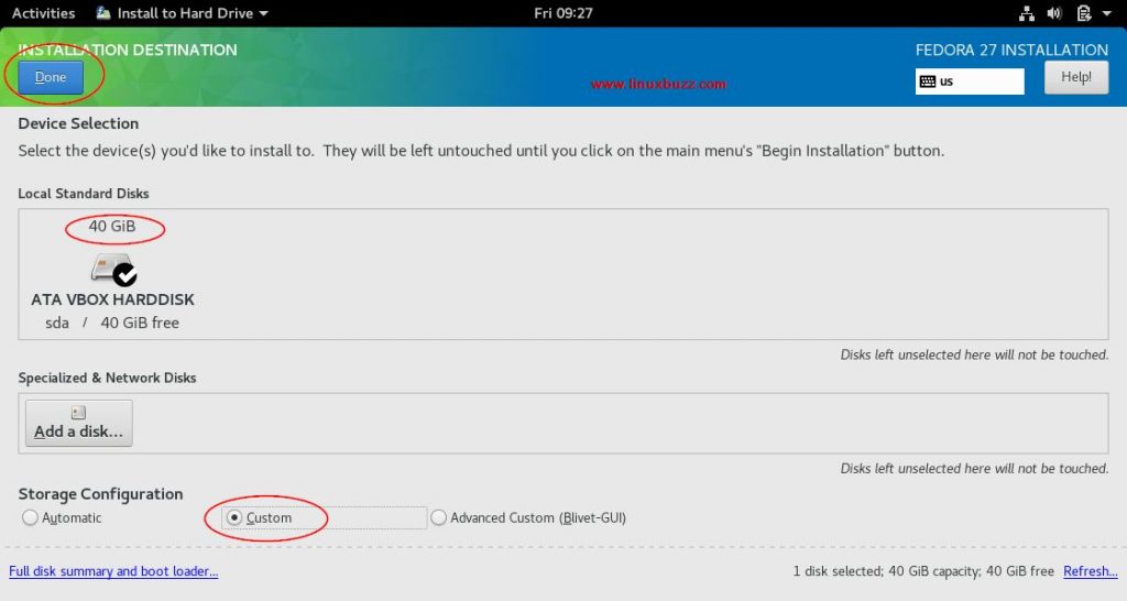 Customize-Partition-Scheme-Fedora27-Installation