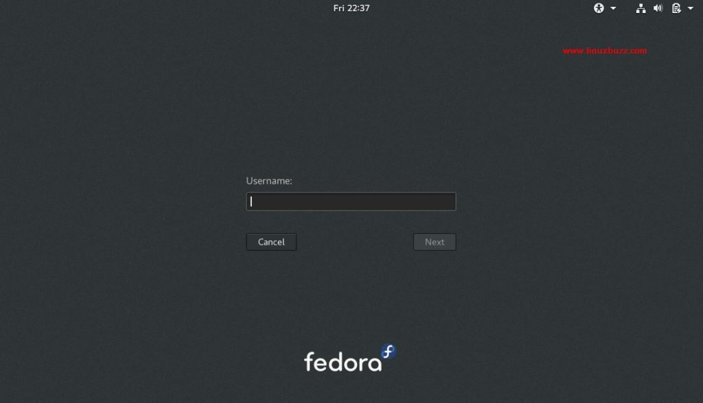 Fedora27-GDM-Login