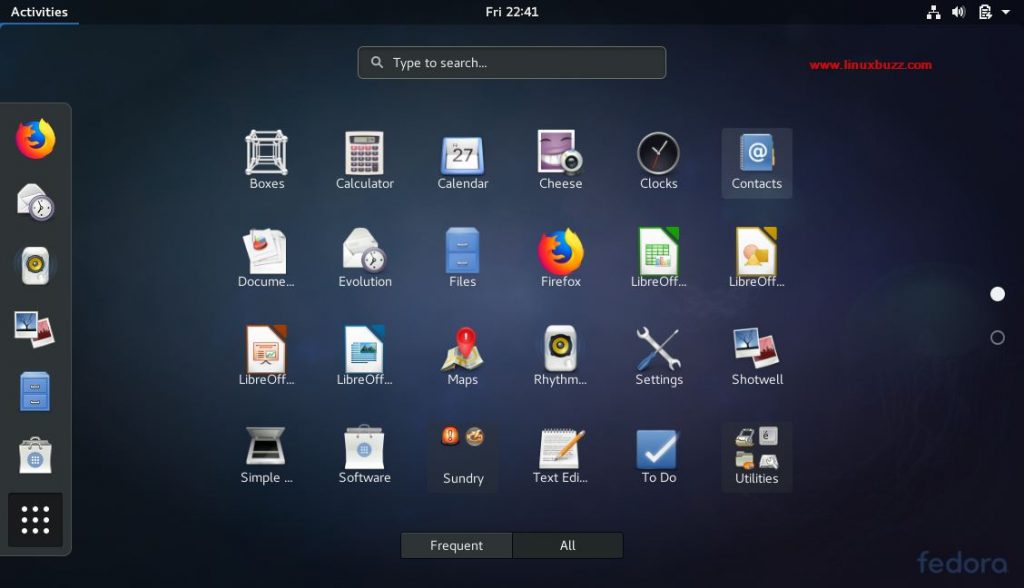 Gnome-Desktop-Fedora27