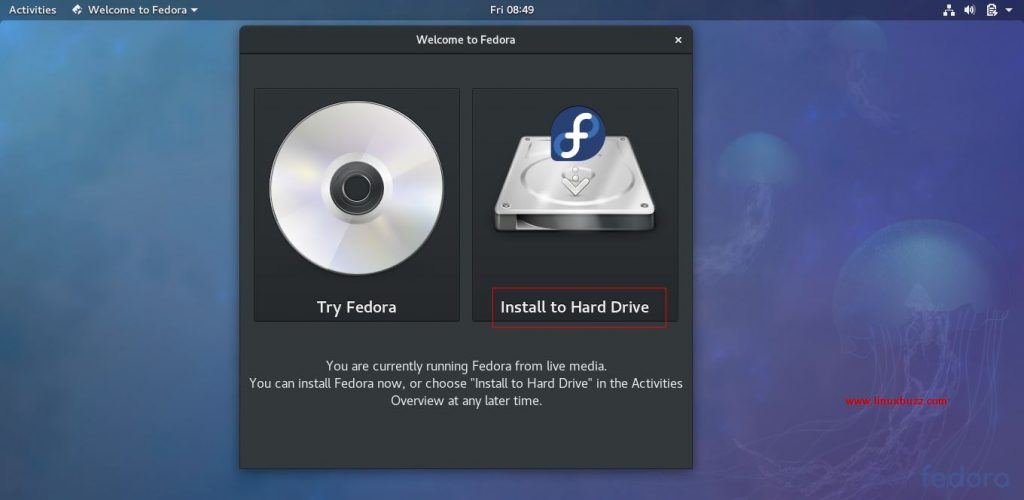 Install-Harddrive-Fedora27