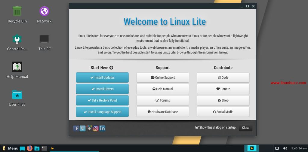 Linux-Lite4-Desktop-Screen