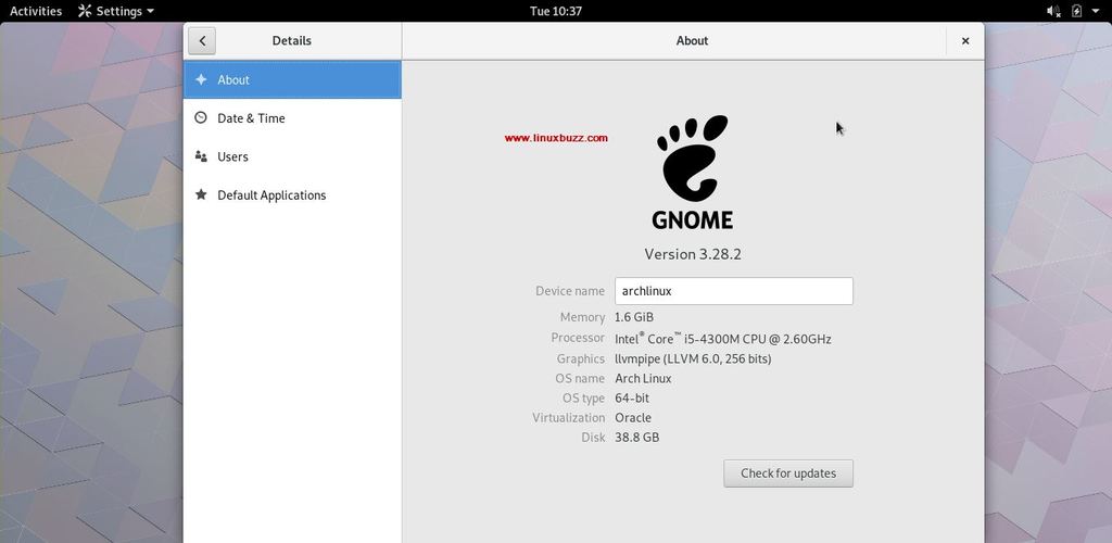 Gnome-Desktop-ArchLinux