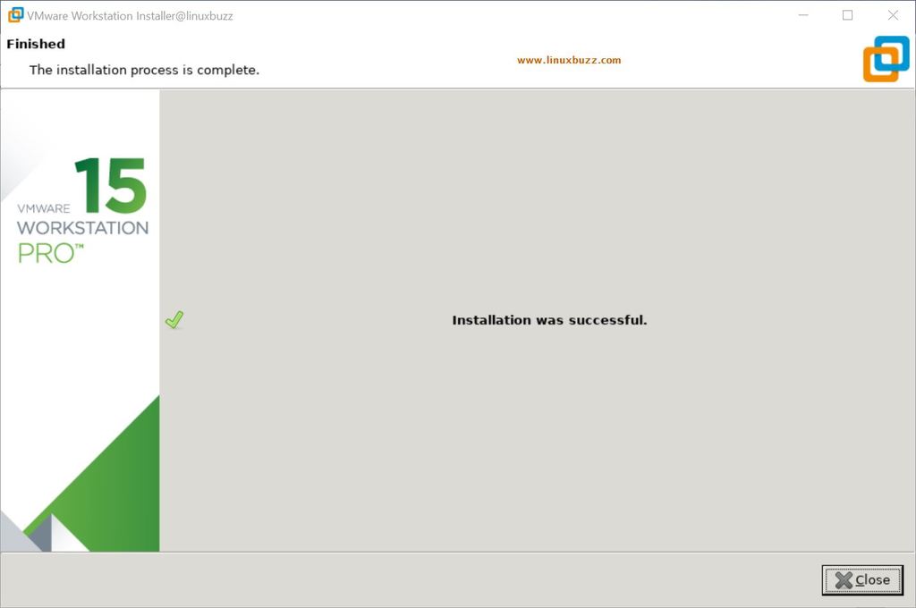 VMware-Workstation-Installation-Completed