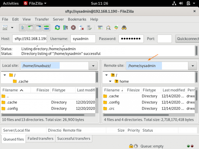 linux filezilla server install