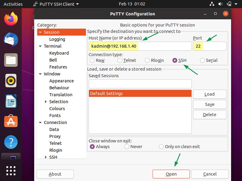Connect-Remote-Linux-Server-With-Putty