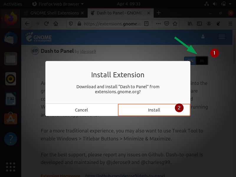 Install-Dash-to-panel-gnome-extension