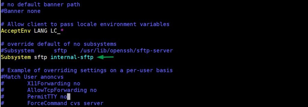 Internal-subsystem-sftp-linux