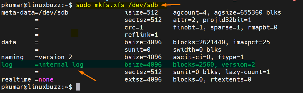 XFS-File-Internal-log-Same-Disk-Linux