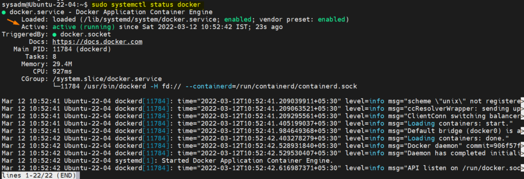 Docker-Service-status-Ubuntu-22-04
