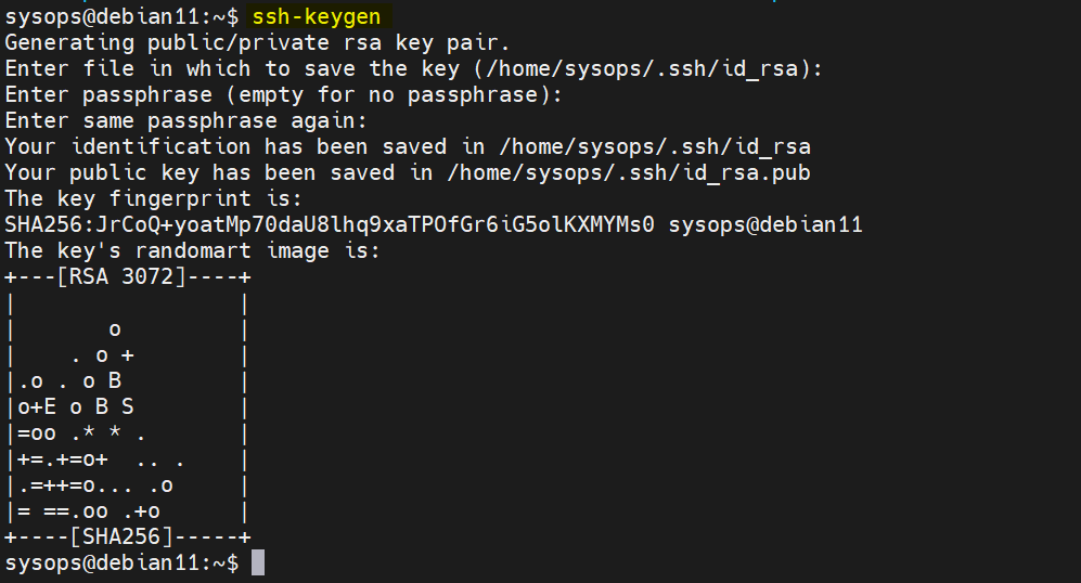 Generate-SSH-Keys-Debian11