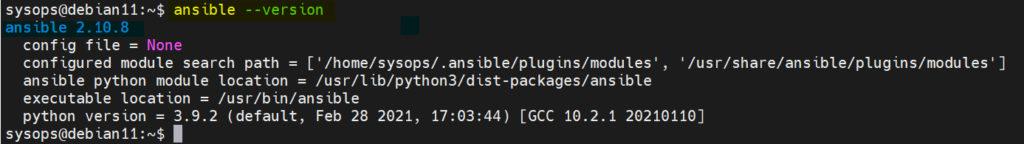 Verify-Ansible-Version-debian-11
