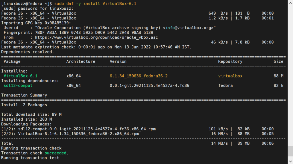 Dnf-Install-virtualbox-Fedora36