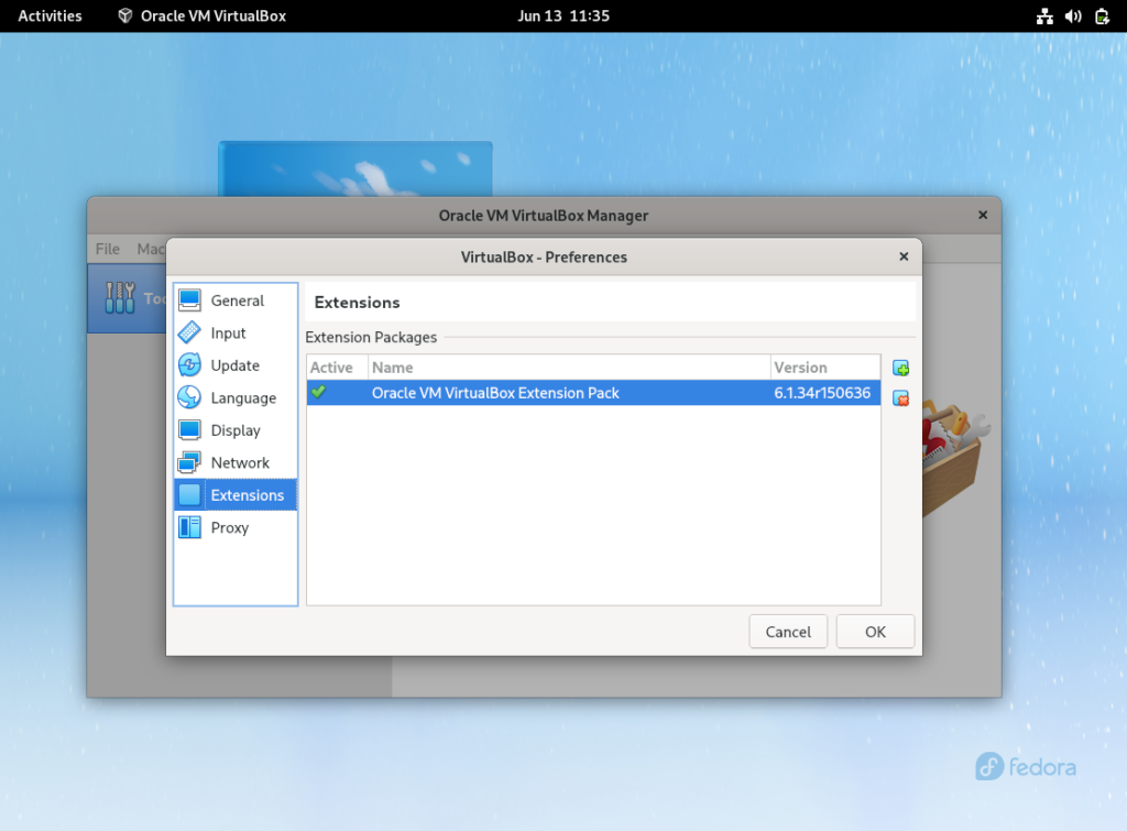 Verify-Extension-Pack-VirtualBox-Fedora36