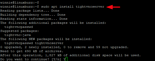 Install-tightvncserver-ubuntu-22-04