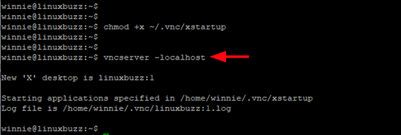 Vncserver-bind-localhost-ubuntu