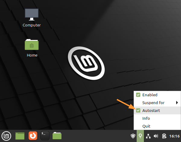 Autostart-Redshift-Linux-Mint21