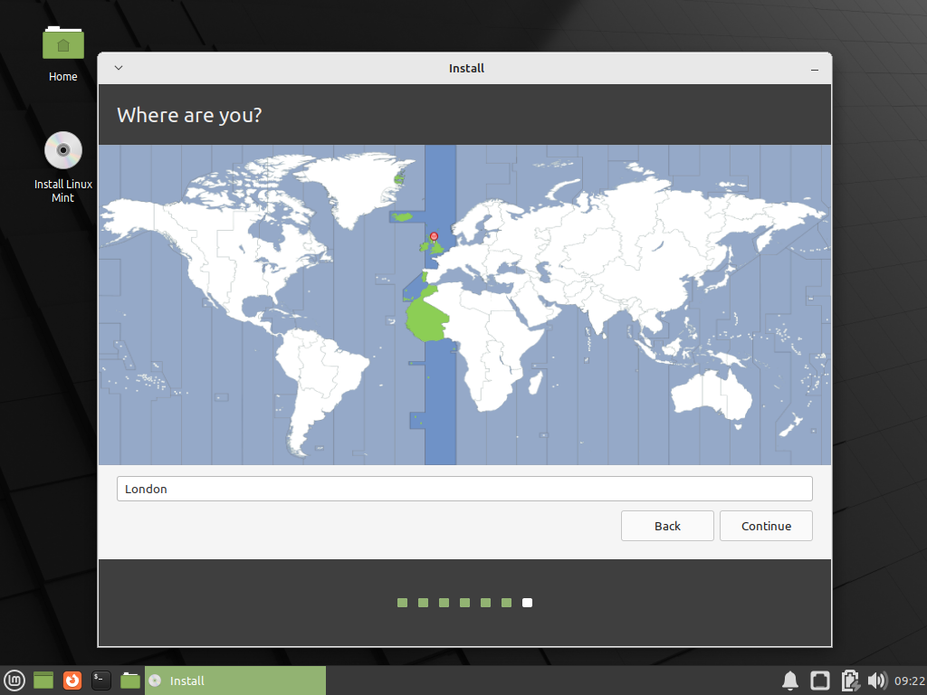 Select-Location-Linux-Mint21-Installation