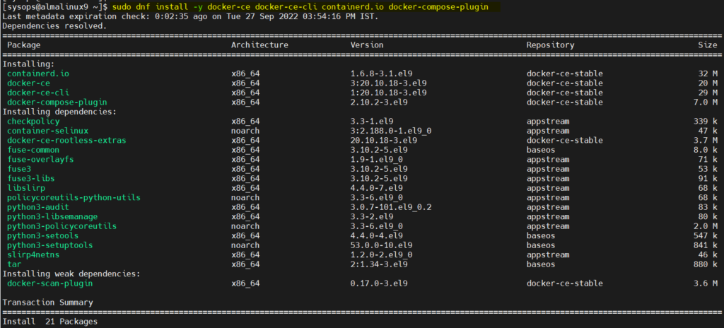 Dnf-Install-Docker-AlmaLinux9