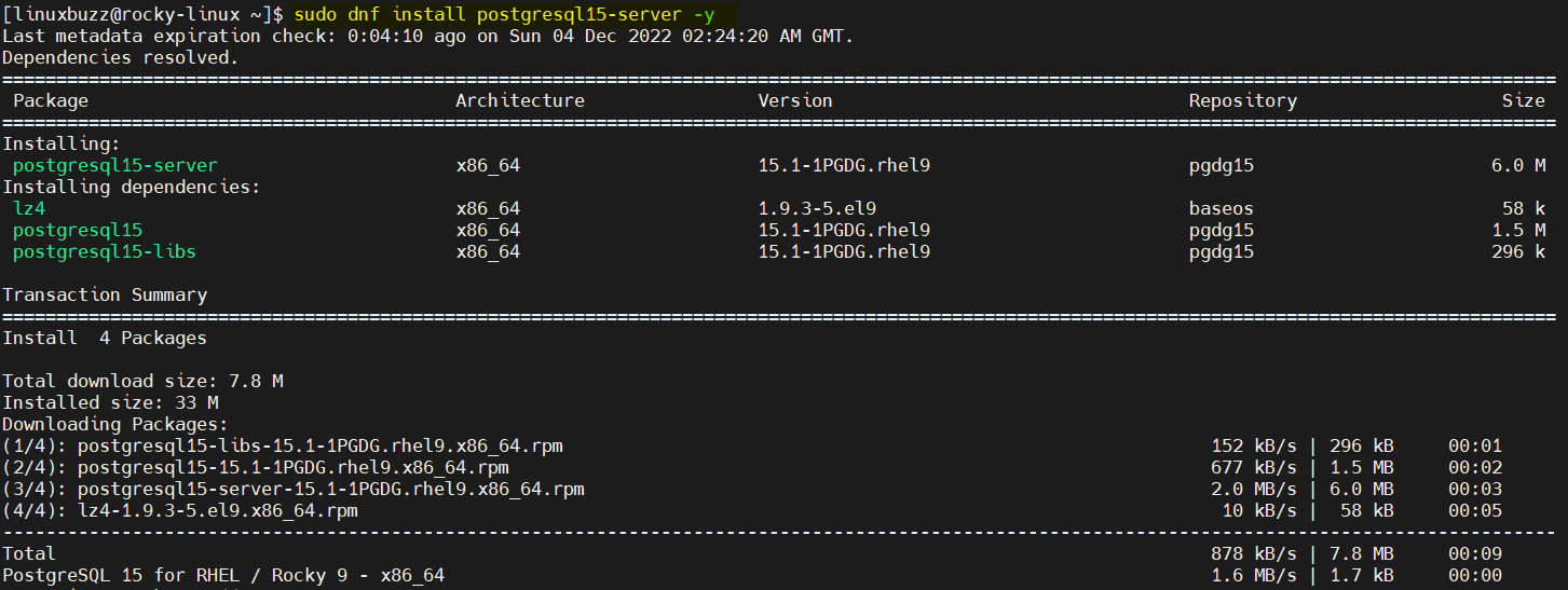 dnf-install-postgresql15-rockylinux