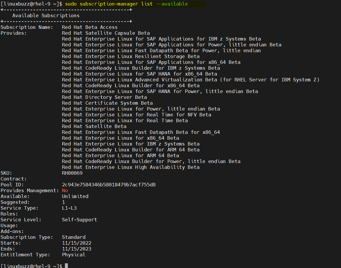 Subscription-Details-RHEL9