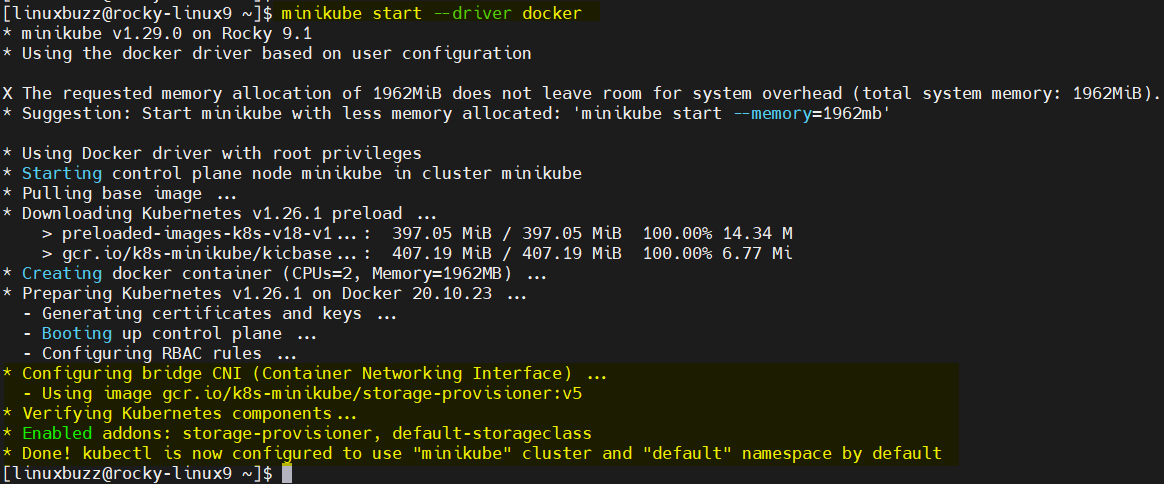 Minikube-Start-Driver-Docker-Rocky-Linux9