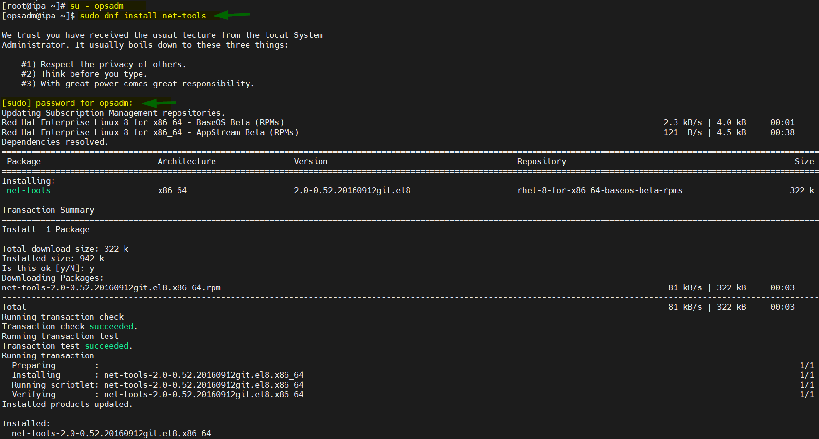 Sudo-User-Testing-RHEL-RockyLinux-AlmaLinux