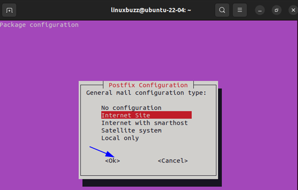 Choose-Internet-Site-Postfix-Installation-Ubuntu-22-04