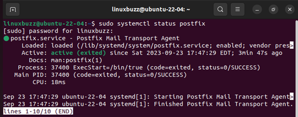 Postfix-Service-Status-Ubuntu-22-04