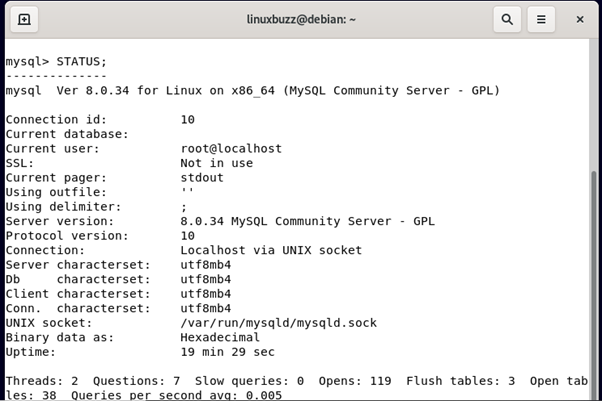 Check-MySQL-Status-Command-Line-Linux