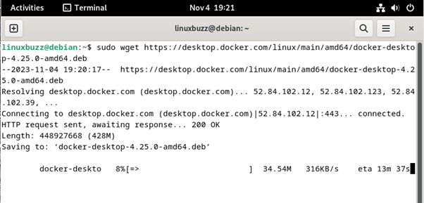 Download-Docker-Desktop-Debain12-Wget-Command