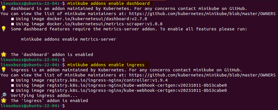 Enable-Minikube-Addons-Ubuntu-22-04