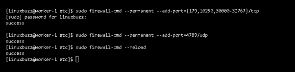 Firewall-Rules-Kubernetes-Worker-Nodes-AlmaLinux9