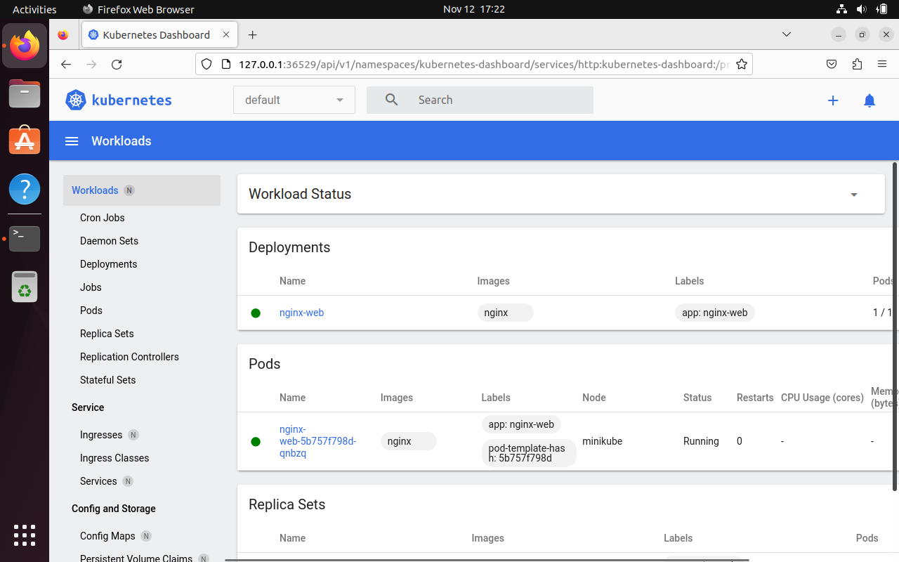 Kubernetes-Dashboard-GUI-Minikube-Ubuntu