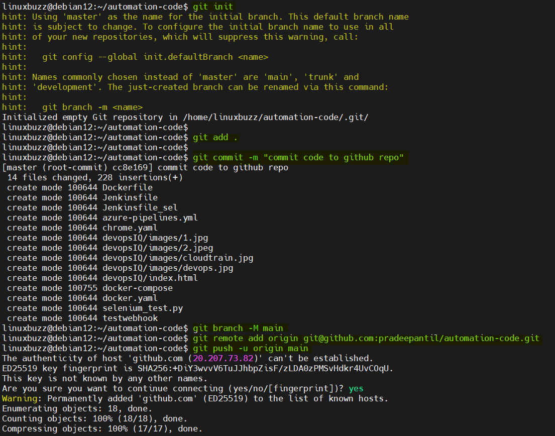 Push-Code-To-GitHub-Debian-Command-Line
