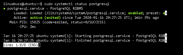Check-PostgreSQL-Service-Status-Ubuntu-22-04