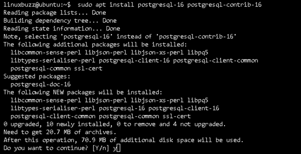 Install PostgreSQL 16 on Ubuntu 22.04