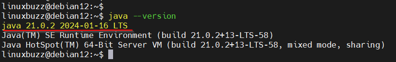 Oracle-JDK-Java-Version-Debian12